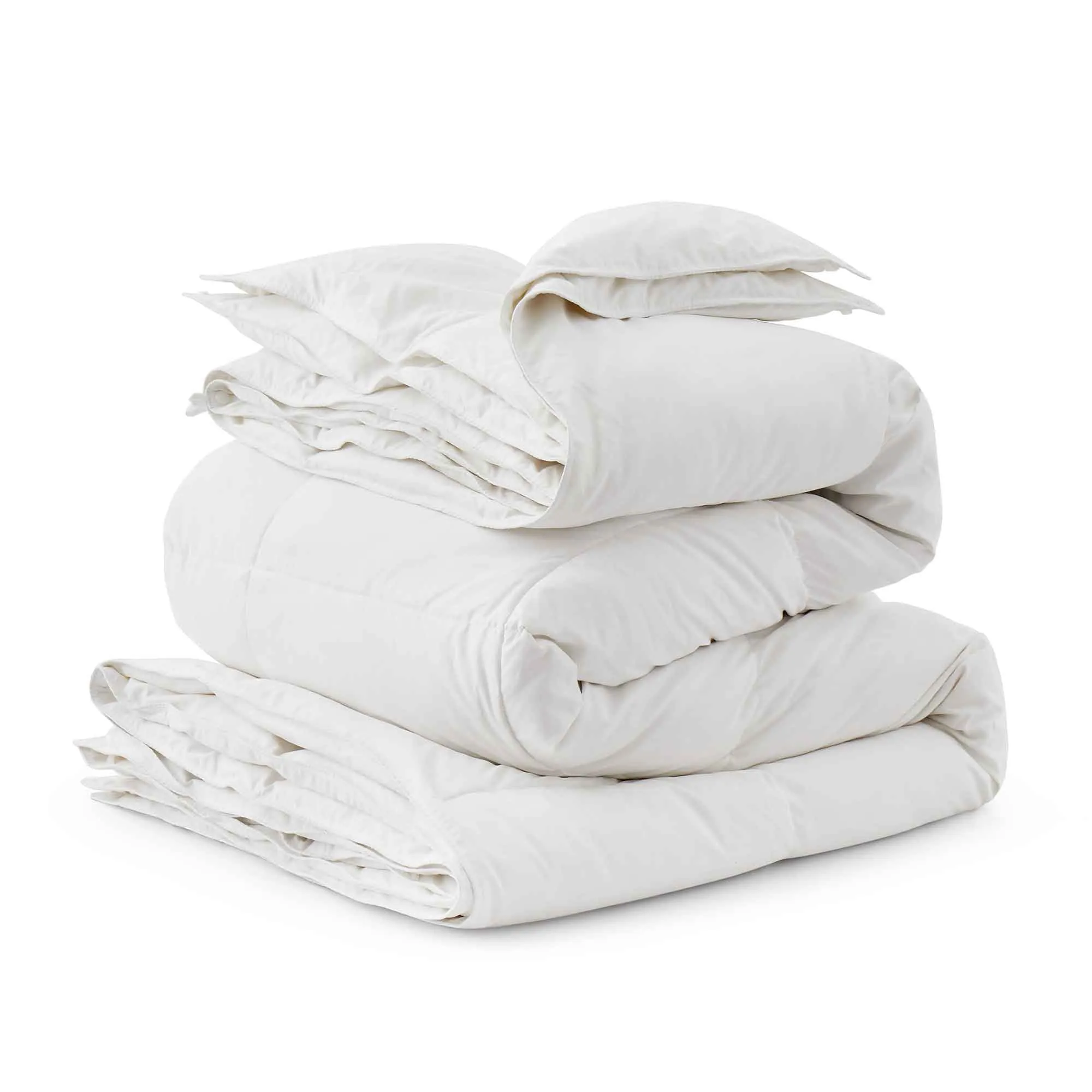 3-in-1 All Seasons Goose Down Feather Fiber Comforter