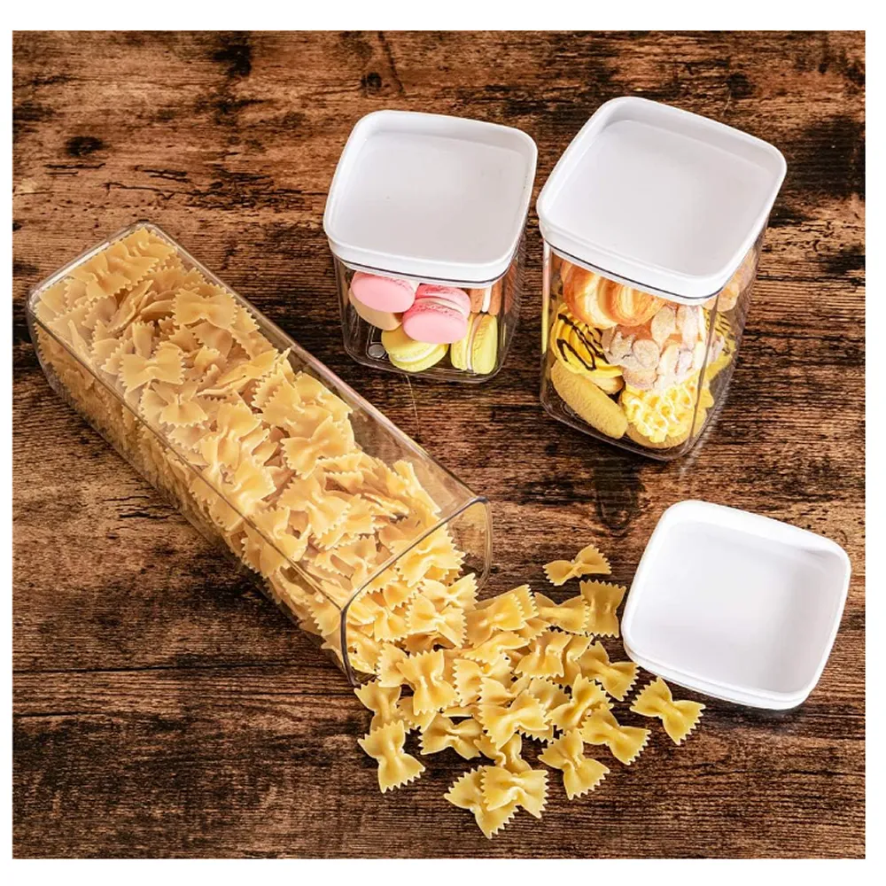 3 Piece Bpa-Free Square Airtight Food Container Set F48-46-2