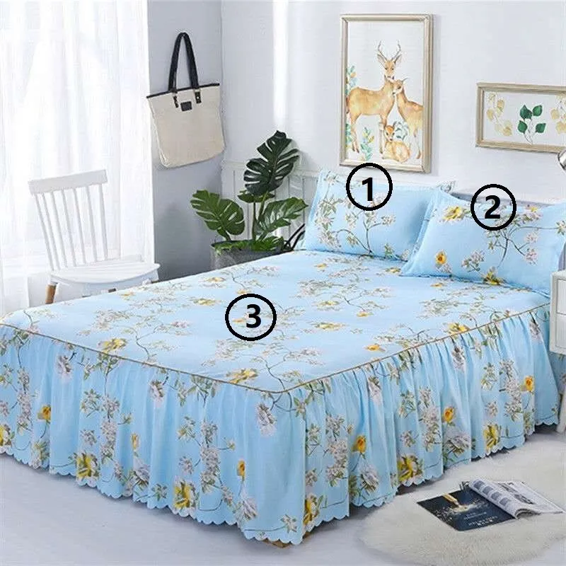 3-Piece Woolly Bedspread Bed Set