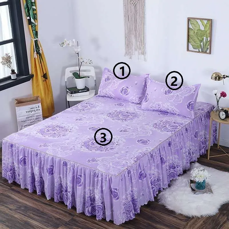 3-Piece Woolly Bedspread Bed Set