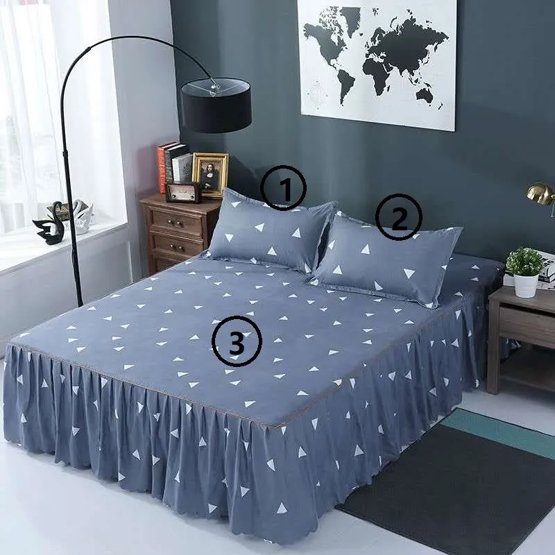 3-Piece Woolly Bedspread Bed Set