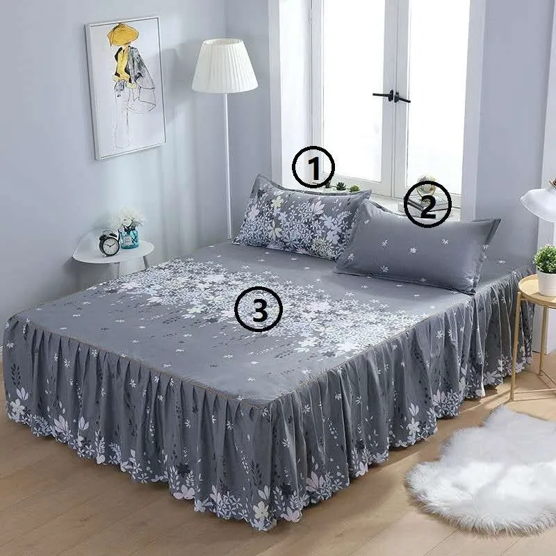 3-Piece Woolly Bedspread Bed Set