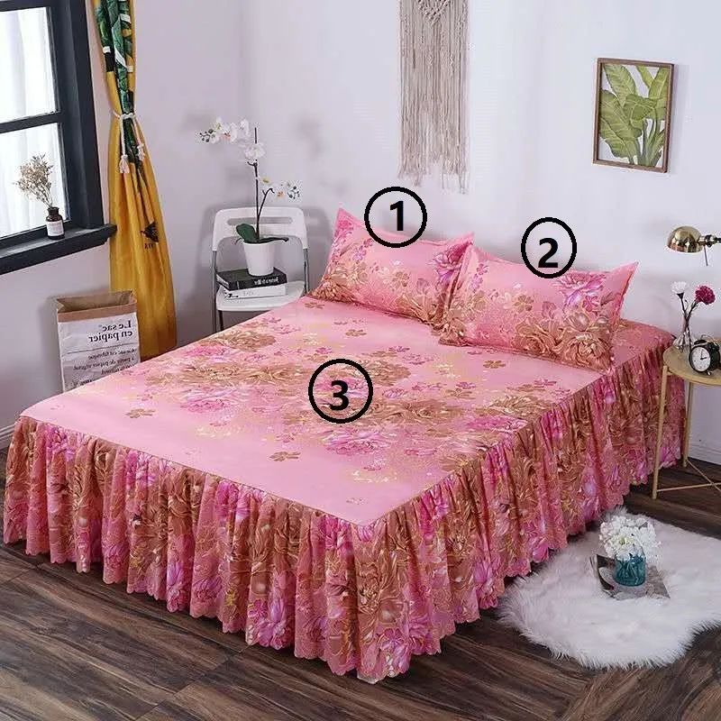 3-Piece Woolly Bedspread Bed Set