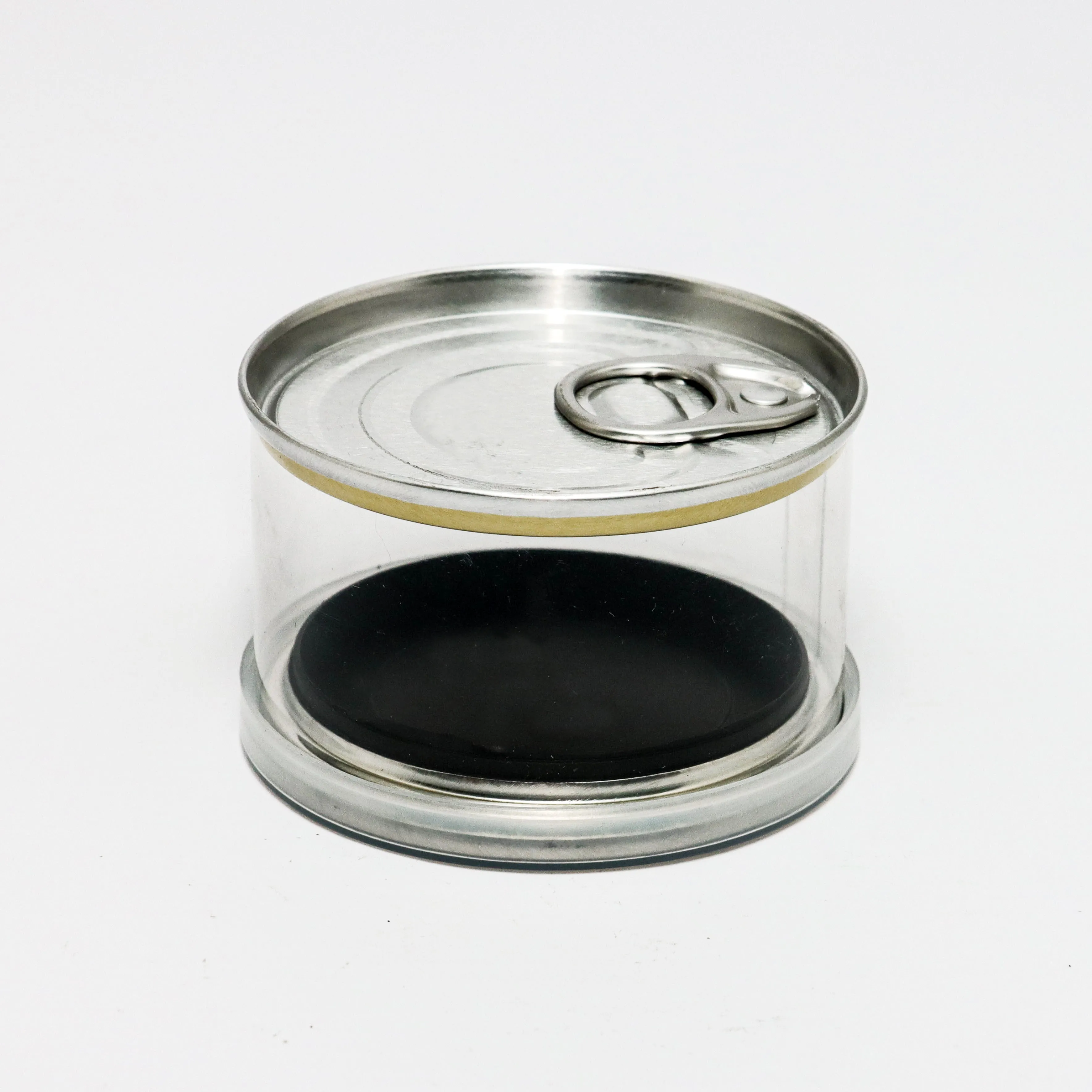 75ml PET Food Sealed Plastic Jar with Tin Lock Lid