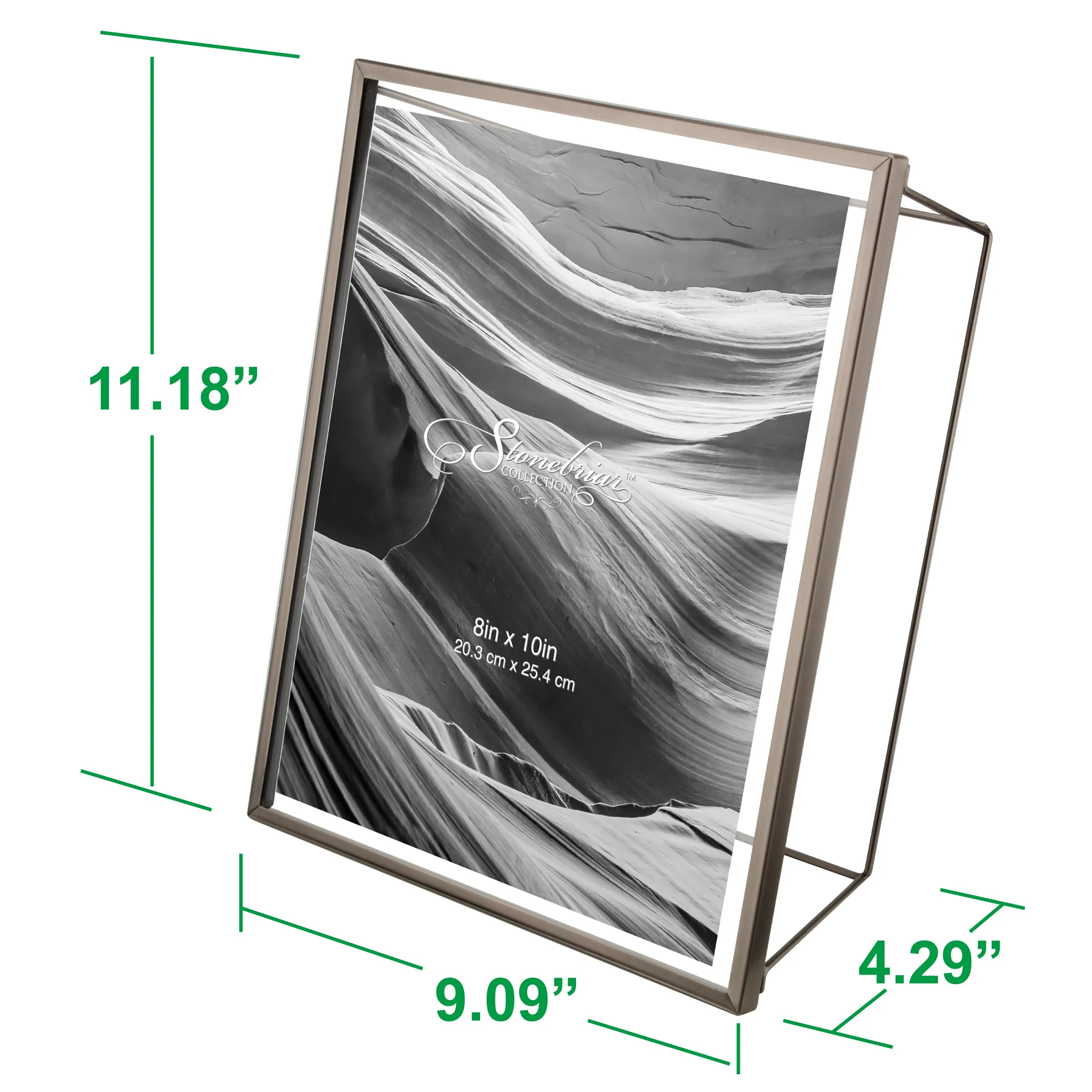 8x10 Wire Frame - Brushed Gunmetal