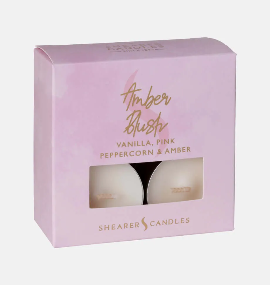 Amber Blush Tealights