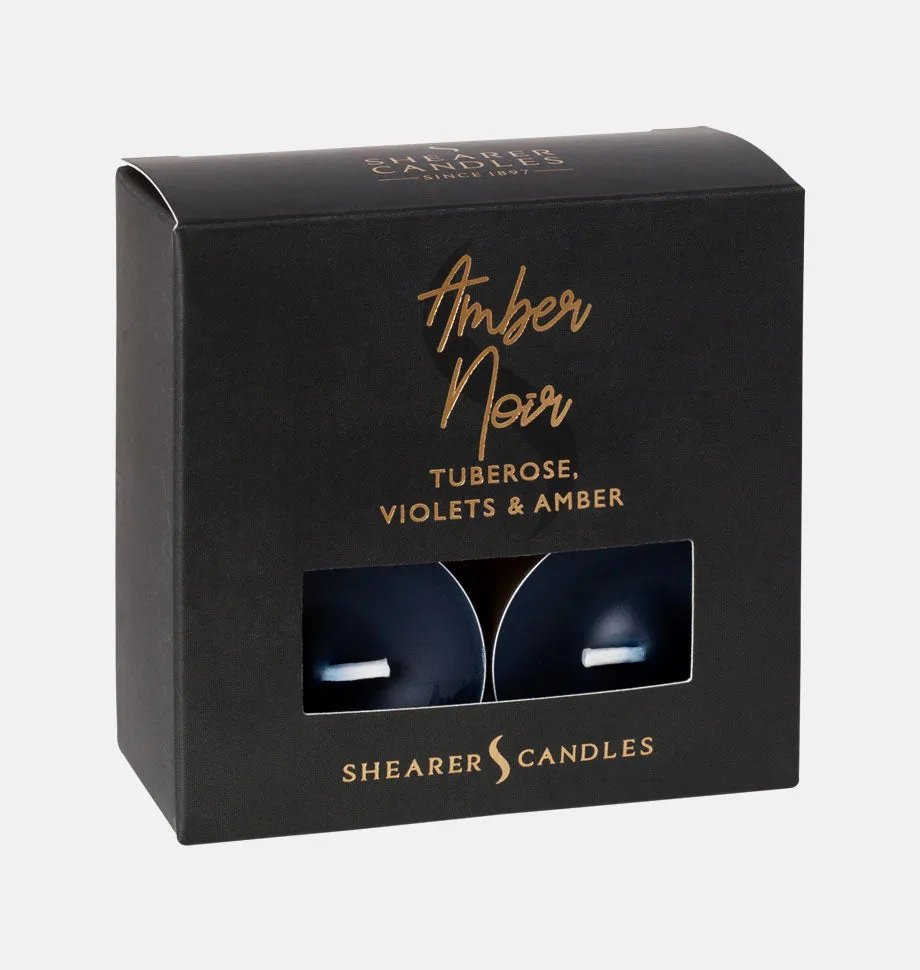 Amber Noir Tealights