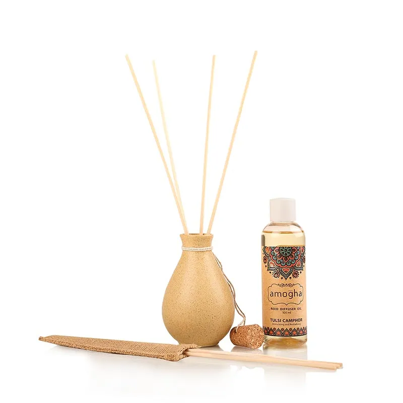 Amogha Reed Diffuser | Multiple Fragrances | 5 x 3 x 10 inches