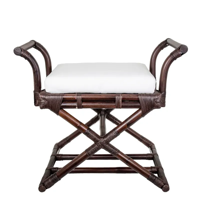 Bahamas Cross Leg Stool with Cushion