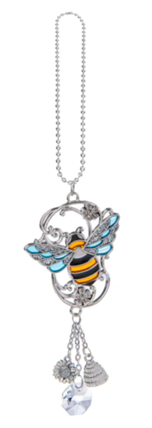 Bee Car Charm Keychain