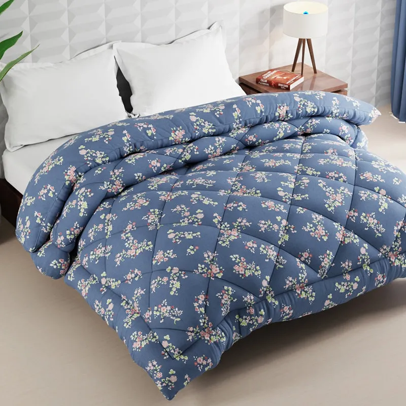 Belto Floral Glace Cotton/Microfiber Comforter  - 120 GSM