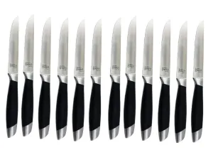 BergHOFF Essentials Geminis 12Pc Stainless Steel Steak Knife Set, 4.75"