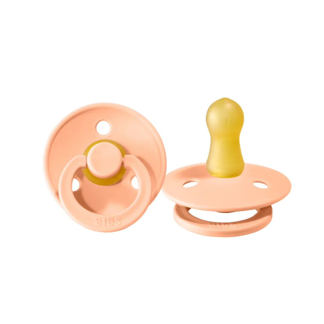 BIBS Dummies/Soothers 2 pack Size 1 - Peach Sunset