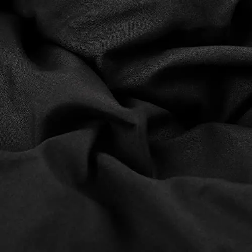 Black Down Alternative Comforter Twin Size All Season Duvet Insert, with Ultra Soft Double Brushed Microfiber Quilt Cover, Box Stitched with Corner Tabs,68x90 inches