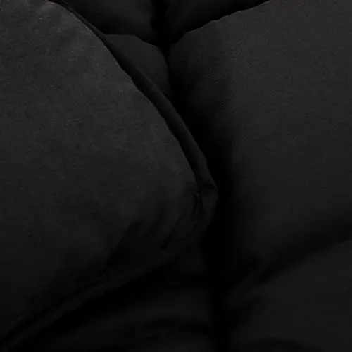 Black Down Alternative Comforter Twin Size All Season Duvet Insert, with Ultra Soft Double Brushed Microfiber Quilt Cover, Box Stitched with Corner Tabs,68x90 inches