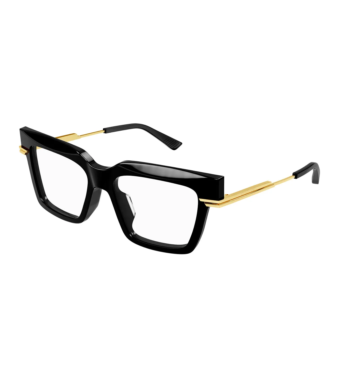 Bottega Veneta Unisex Black Square Optical Frame