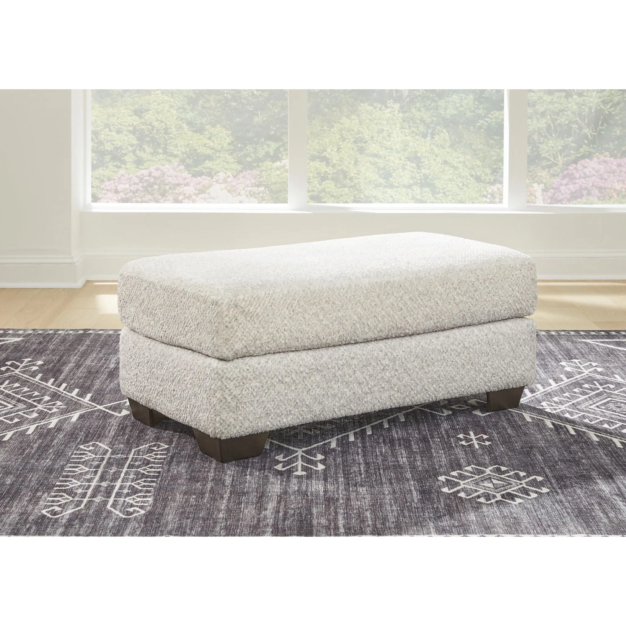 Brebryan Ottoman - Flannel