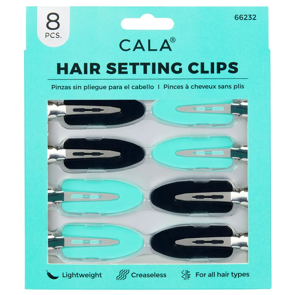 Cala Hair Setting Clips (Blk/Mint)