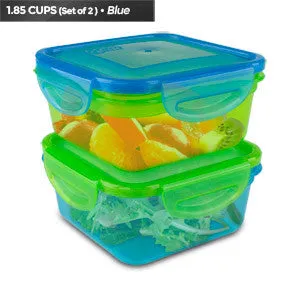 Cool Gear Snap and Seal Food Storage, 1933 (Green/Blue)