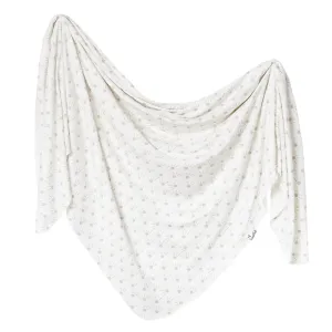 Copper Pearl Knit Swaddle Blanket / Shine