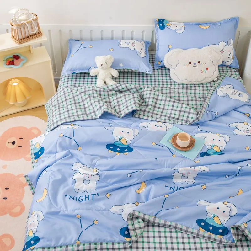 Cute Bear Summer Quilt: Washable Comforter