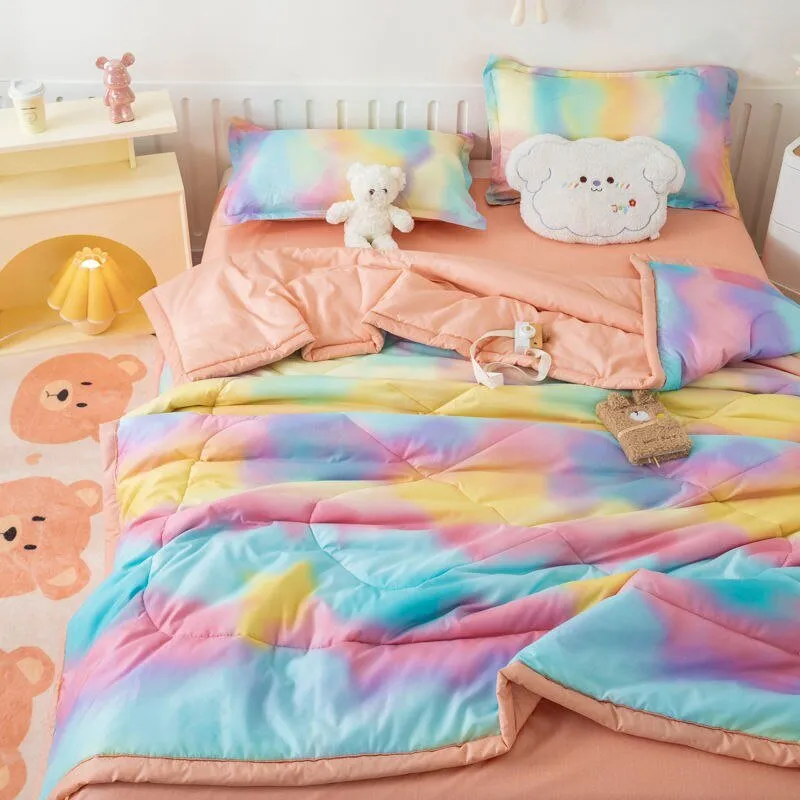 Cute Bear Summer Quilt: Washable Comforter