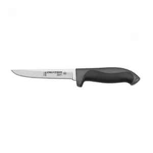 Dexter Russell 36003 360 Series 5” scalloped utility knife black handle S360-5SC-PCP