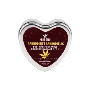 Earthly Body Hemp Seed 3-in-1 Valentines Day Candle Aphrodite's Aphrodisiac 4 oz.