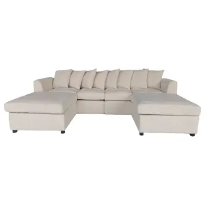 Finley Corduroy 4 Seater Sofa with 2 Ottomans