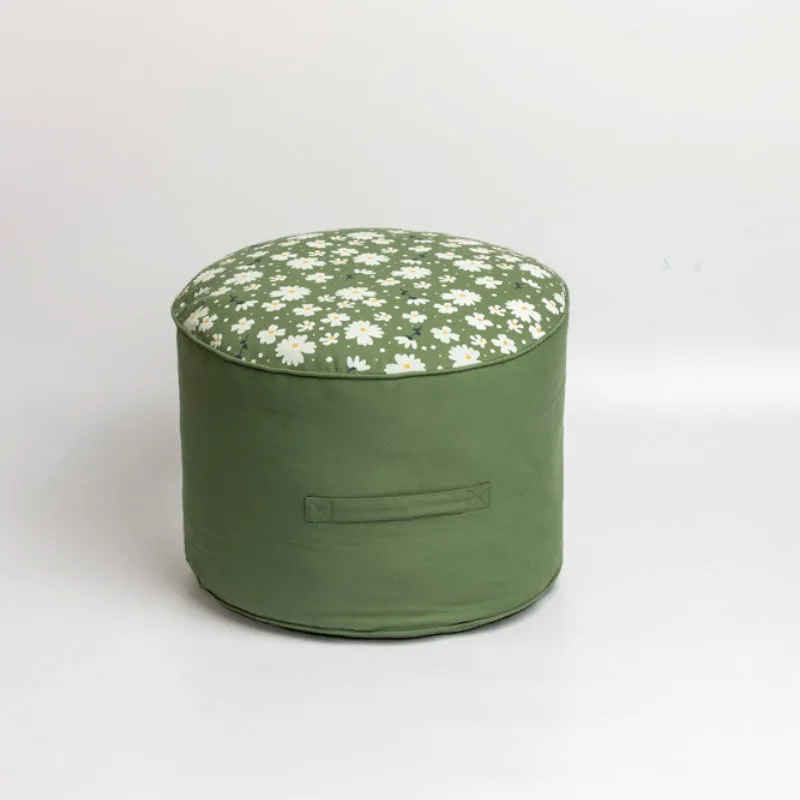 Fiona Floral Pouffe - Light Green