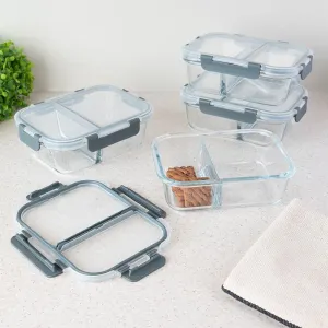 Flavour Tight Glass Lunch Box - Black