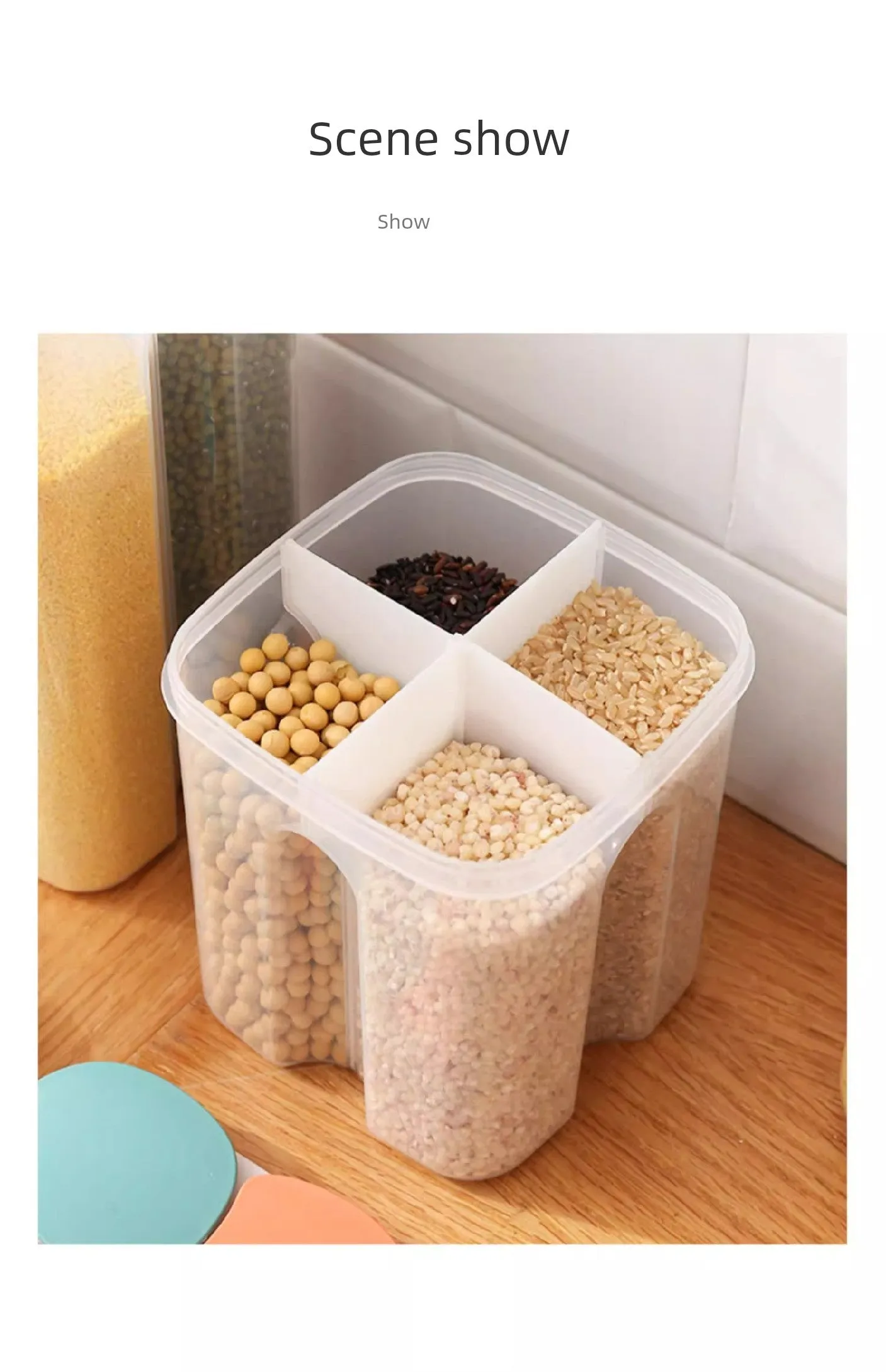 For Home Noodles Storage Box Kitchen Storage Sealed Cans