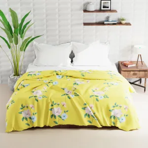 Hali Floral Glace Cotton/Microfiber Comforter  - 120 GSM