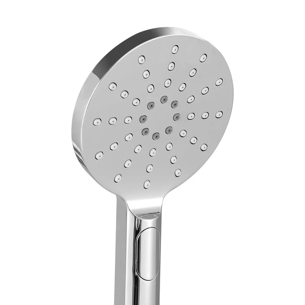 Handheld Shower Head Wall Holder 4.7'' High Pressure Adjustable 3 Modes - Chrome