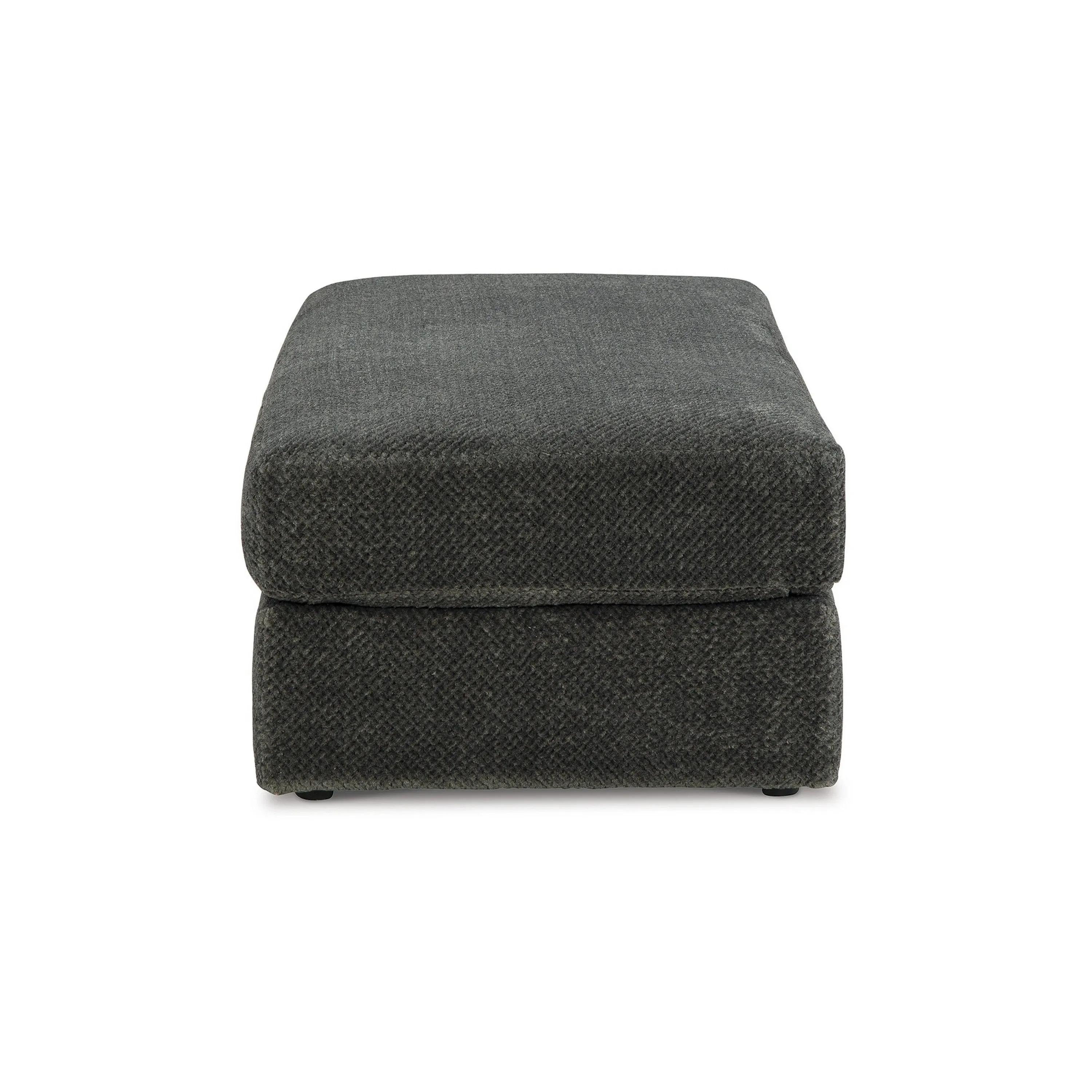 Henly 49 Inch Accent Ottoman, Oversized, Non Skid Legs, Gray Polyester By Casagear Home