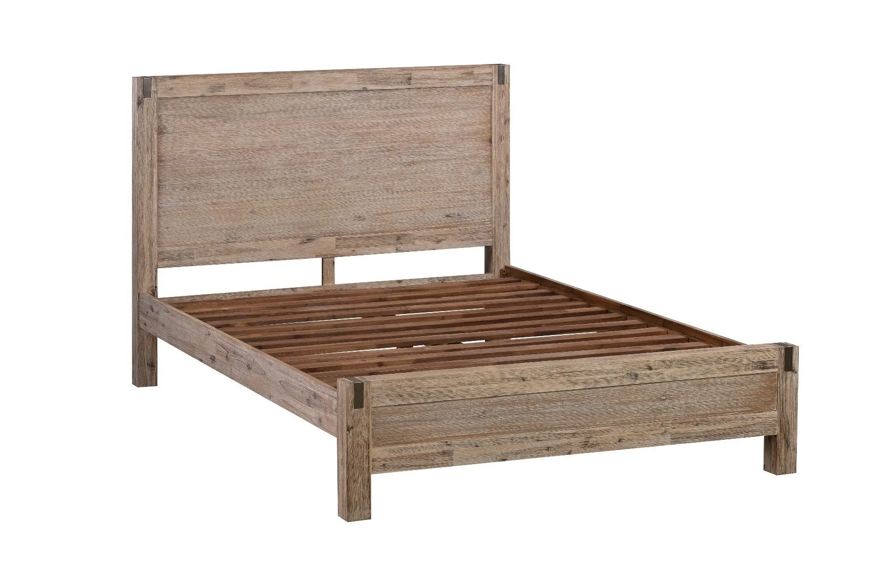 Java Wooden Double Bed Frame Oak