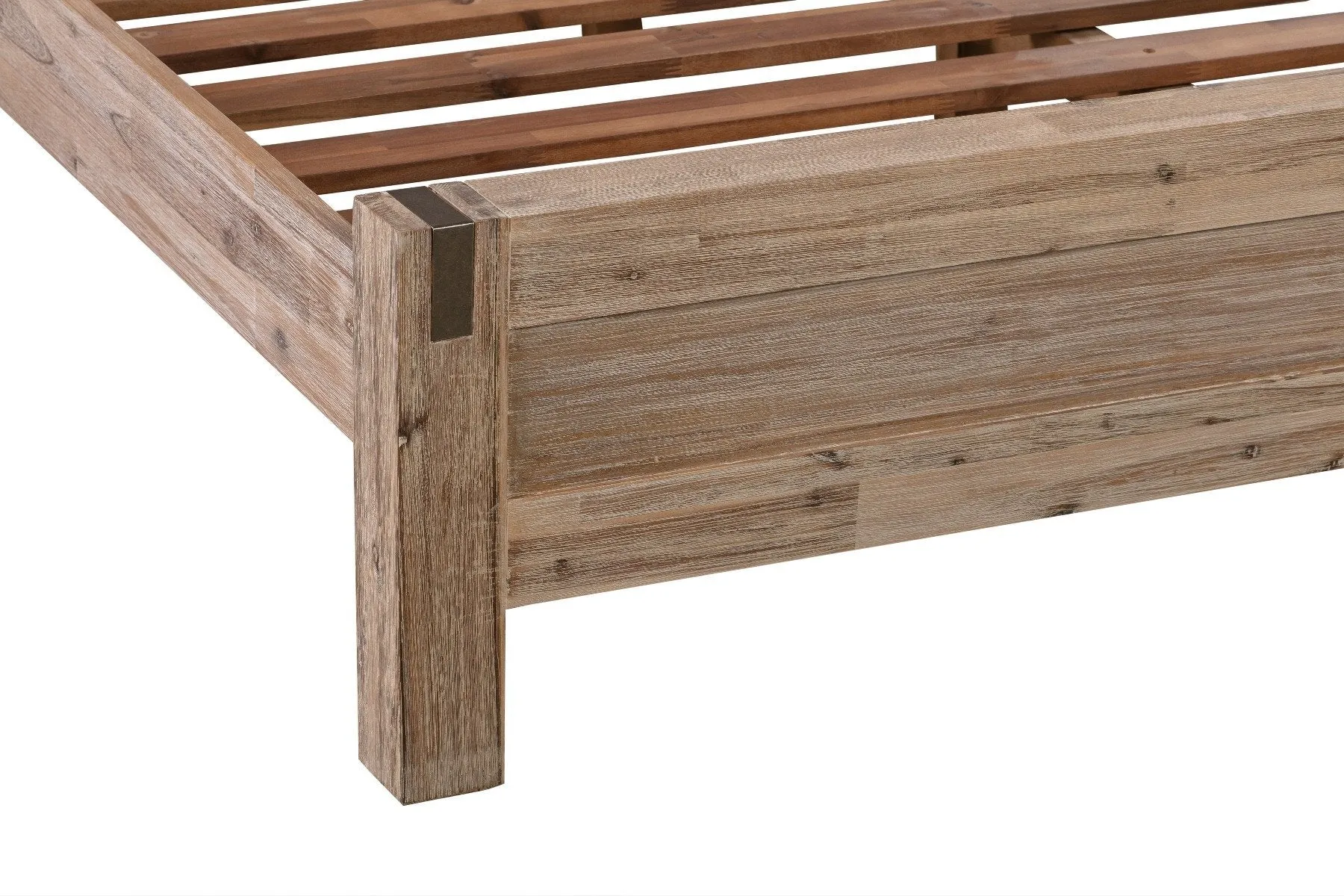 Java Wooden Double Bed Frame Oak