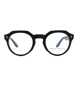 Kador Men's Matte Black Square Optical Frame