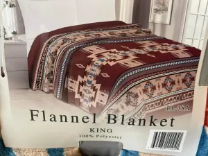 Large Blanket - Aztec Brown