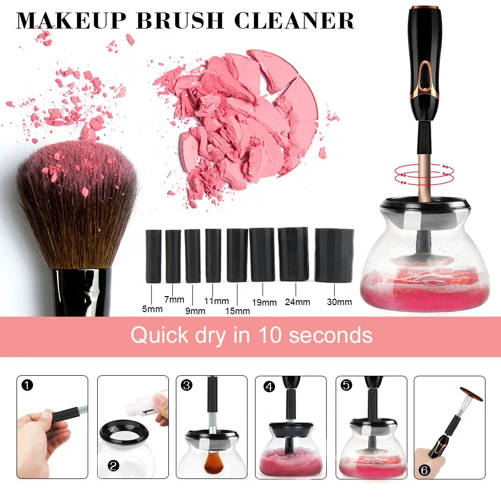 Makeup Brush Cleaner and Dryer Automatic Clean