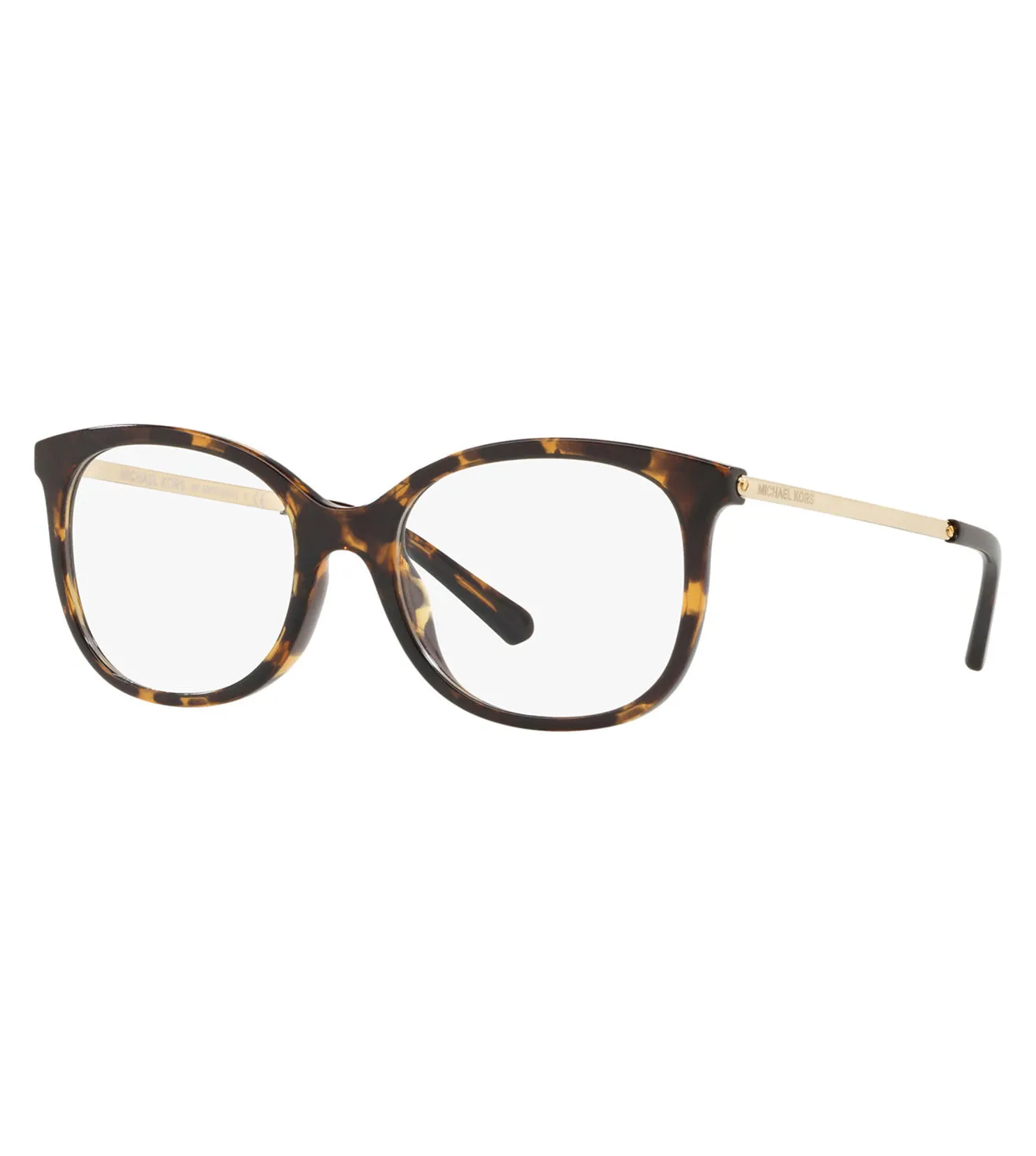 Michael Kors Unisex Havana Square Optical Frame