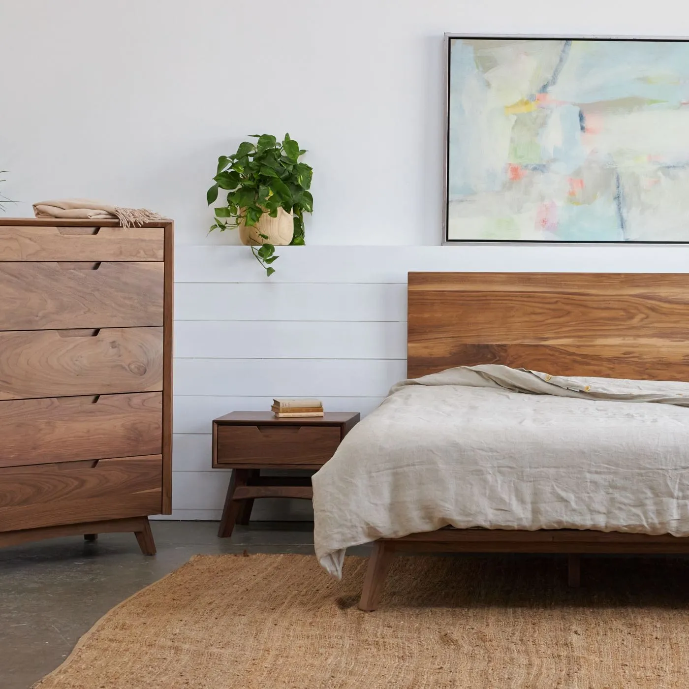 Mid-Century Modern Bed Frame