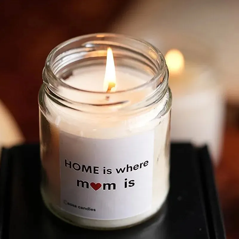 Mom's Essence: Scented Candles for the Heartfelt Home | Single | 6.4 x 8 cm / 2.5 x 3.15 inches