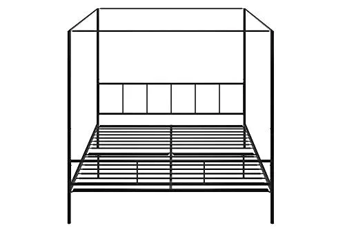 Novogratz Marion Canopy Bed Frame, Black, King