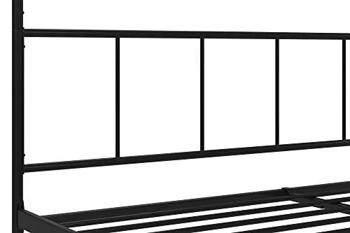 Novogratz Marion Canopy Bed Frame, Black, King