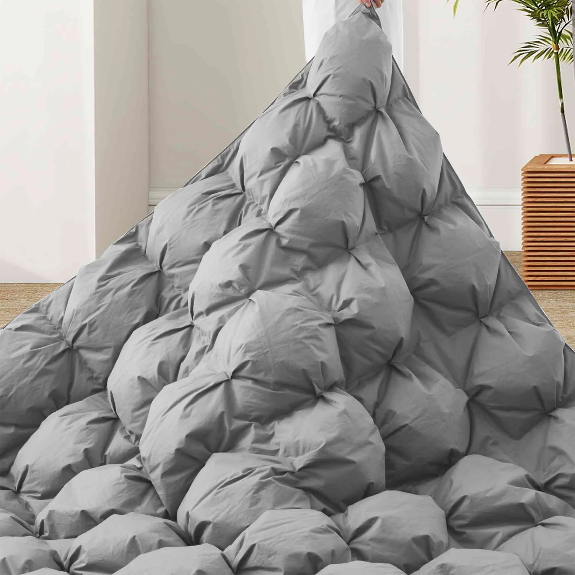 Organic Cotton Puff Down Comforter for Winter