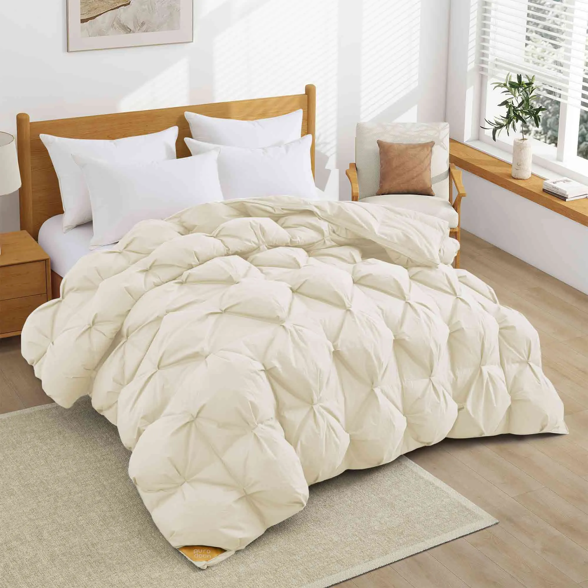 Organic Cotton Puff Down Comforter for Winter