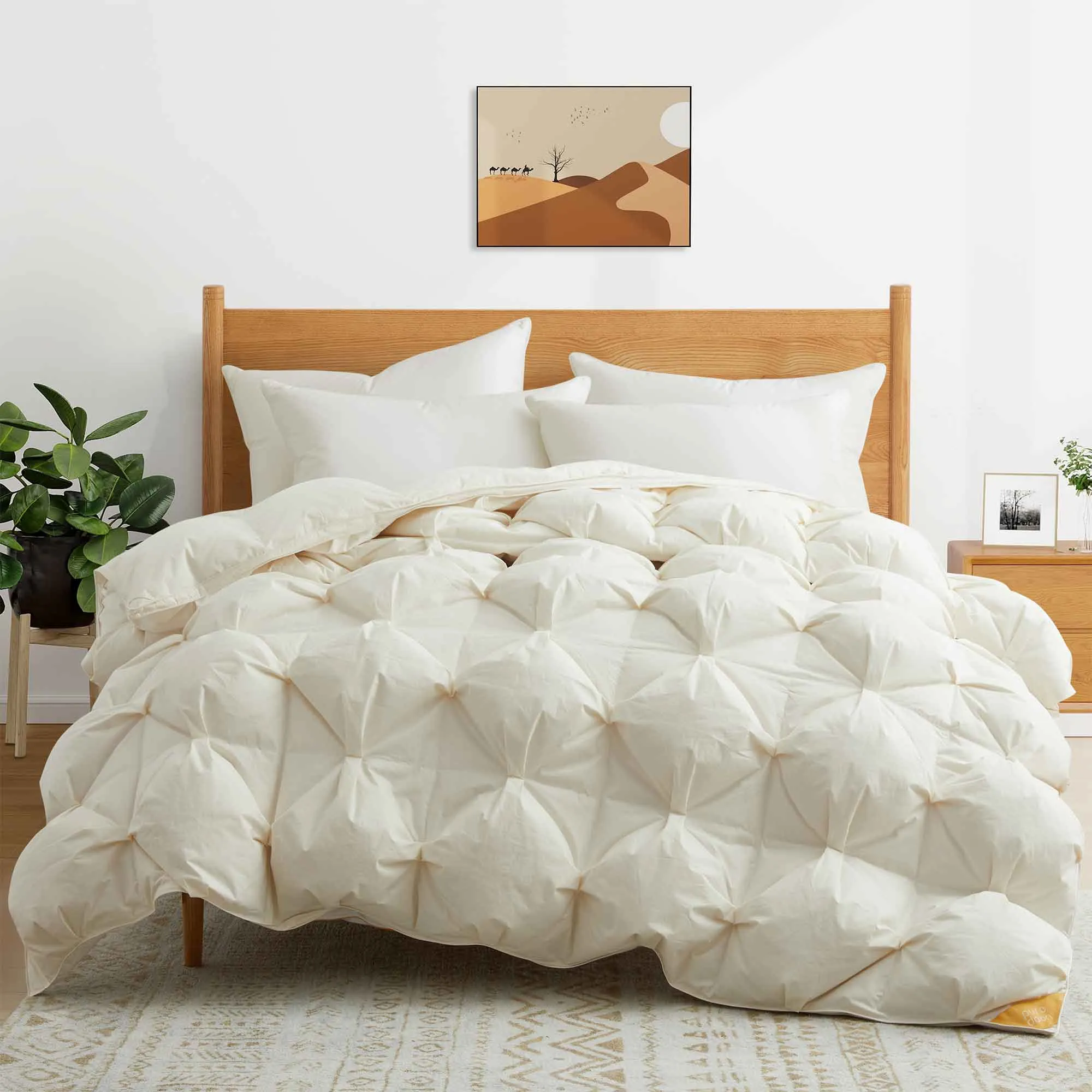 Organic Cotton Puff Down Comforter for Winter