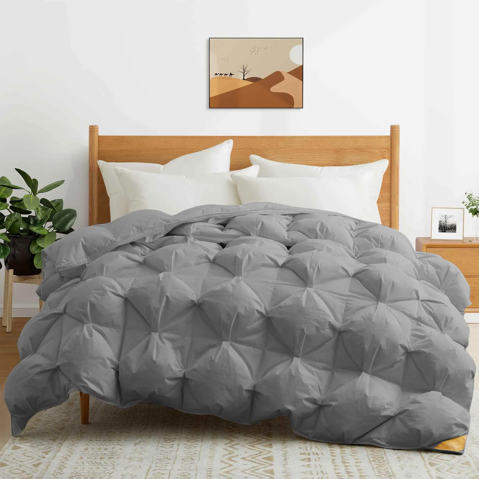 Organic Cotton Puff Down Comforter for Winter