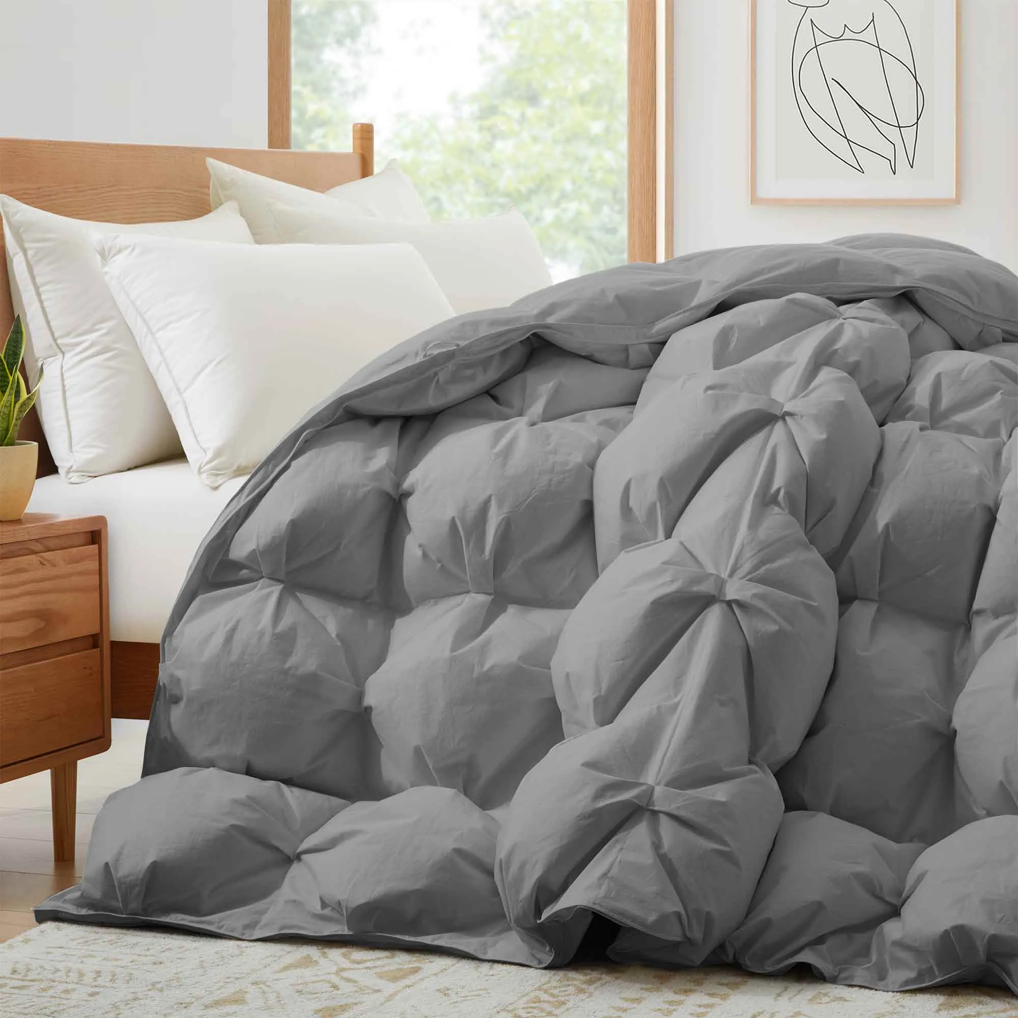 Organic Cotton Puff Down Comforter for Winter